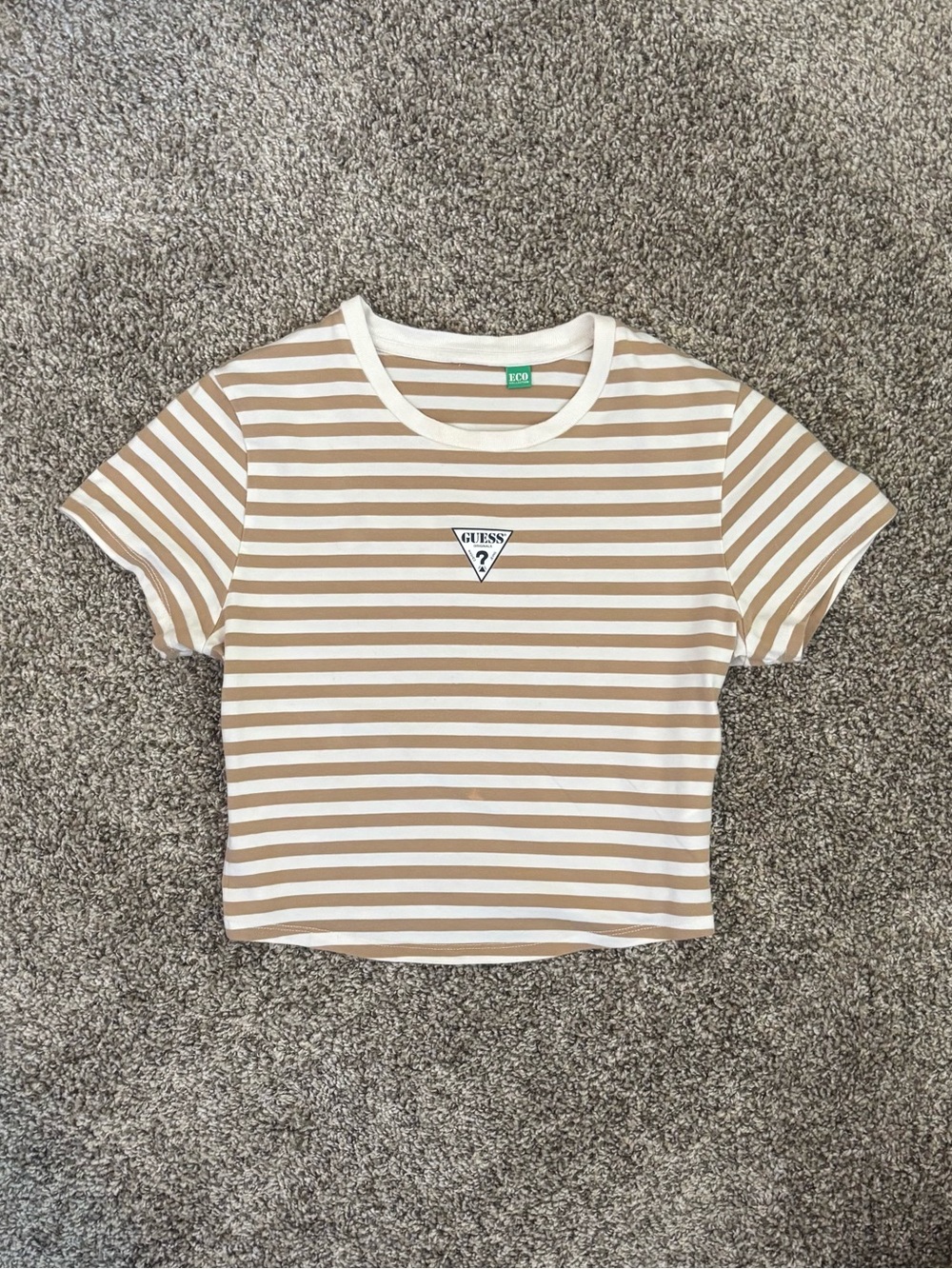 Guess Originals Striped Cropped Baby Tee